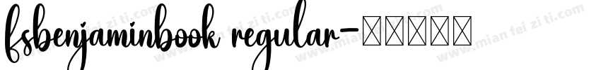 fsbenjaminbook regular字体转换